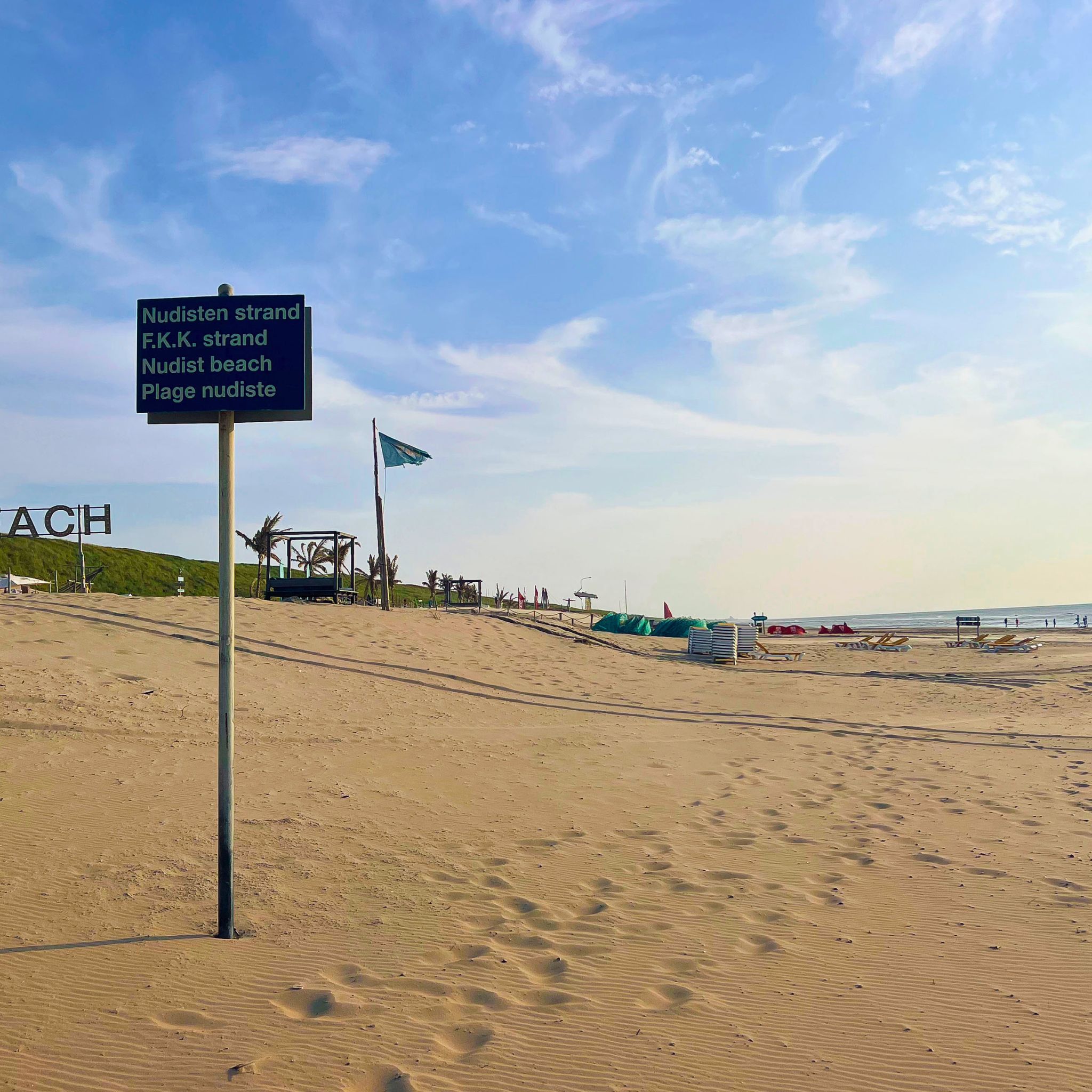Nude beach in Amsterdam