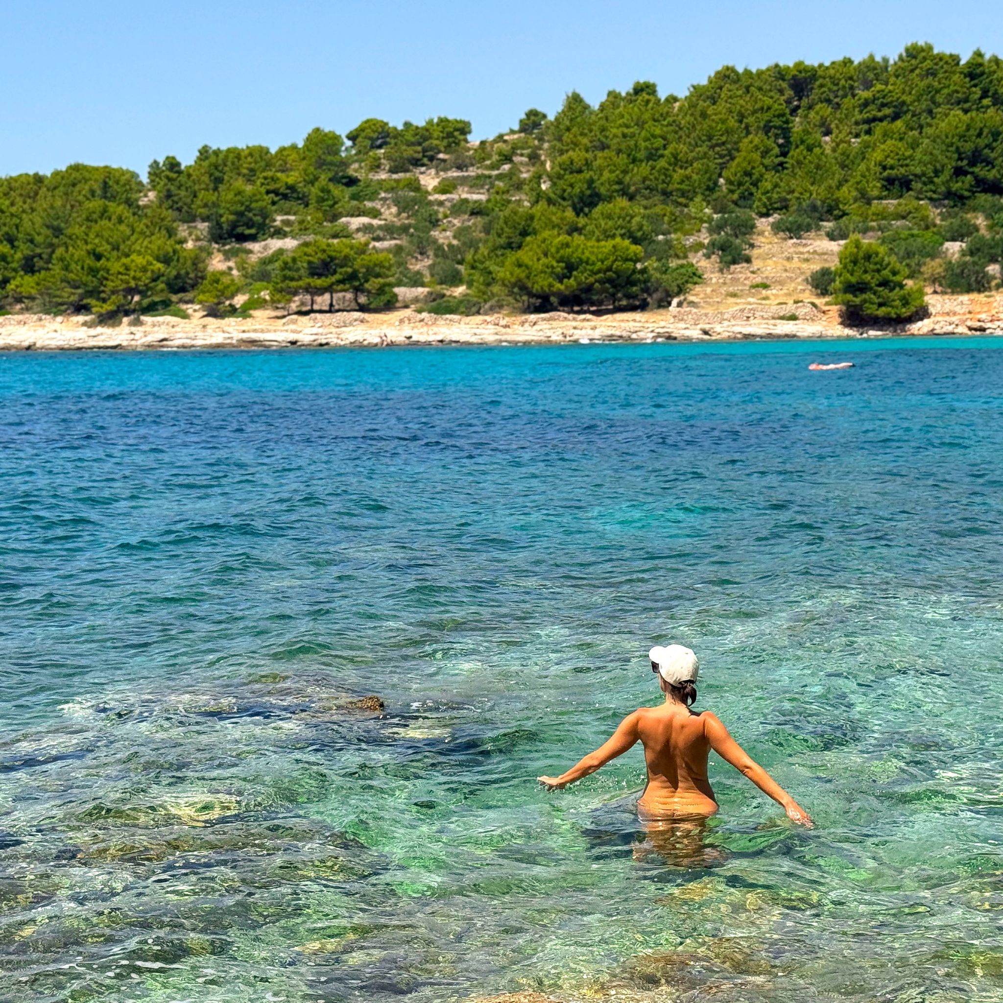 Nude beach in Murter Island