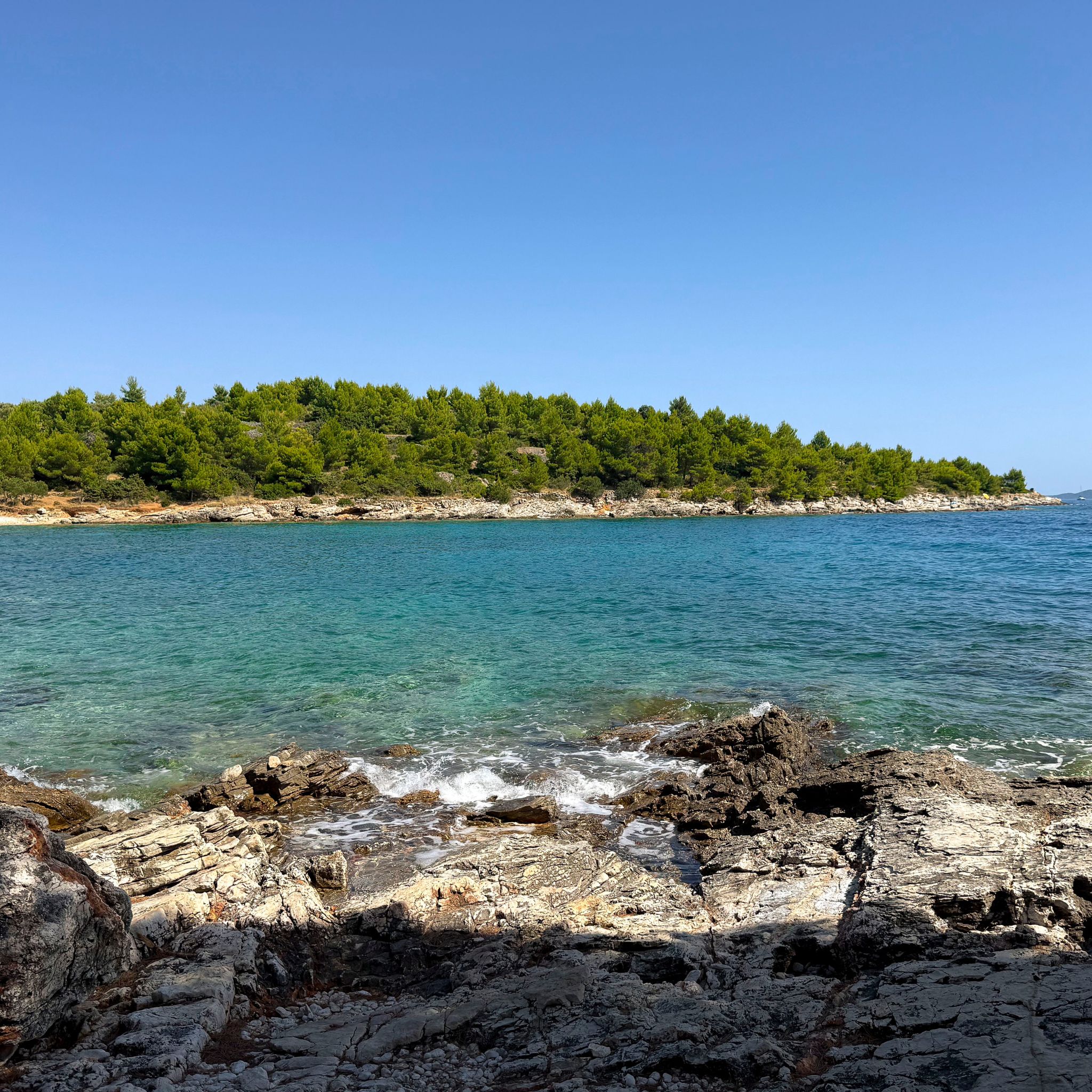 Nude beach in Murter Island