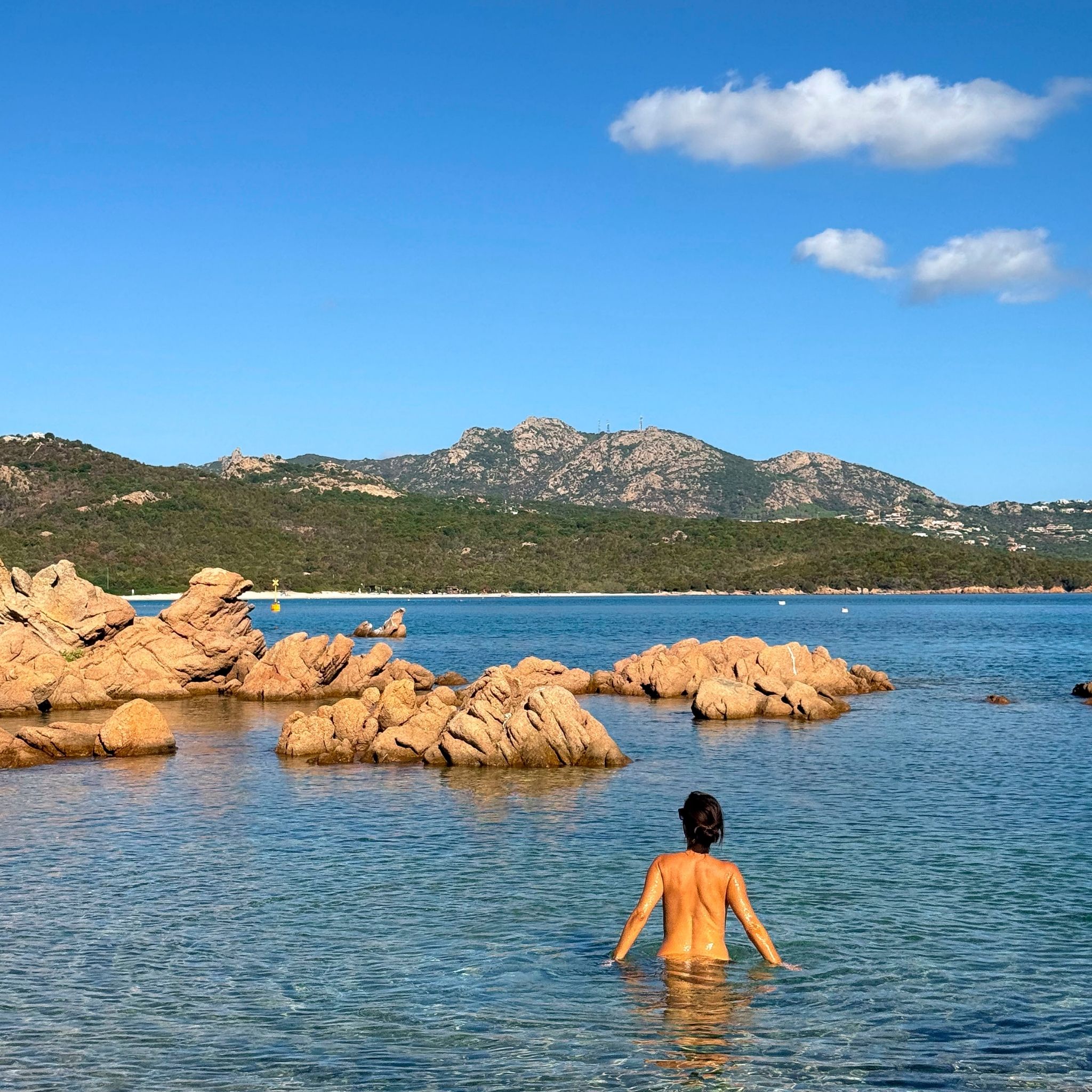Nude beach in Sardina