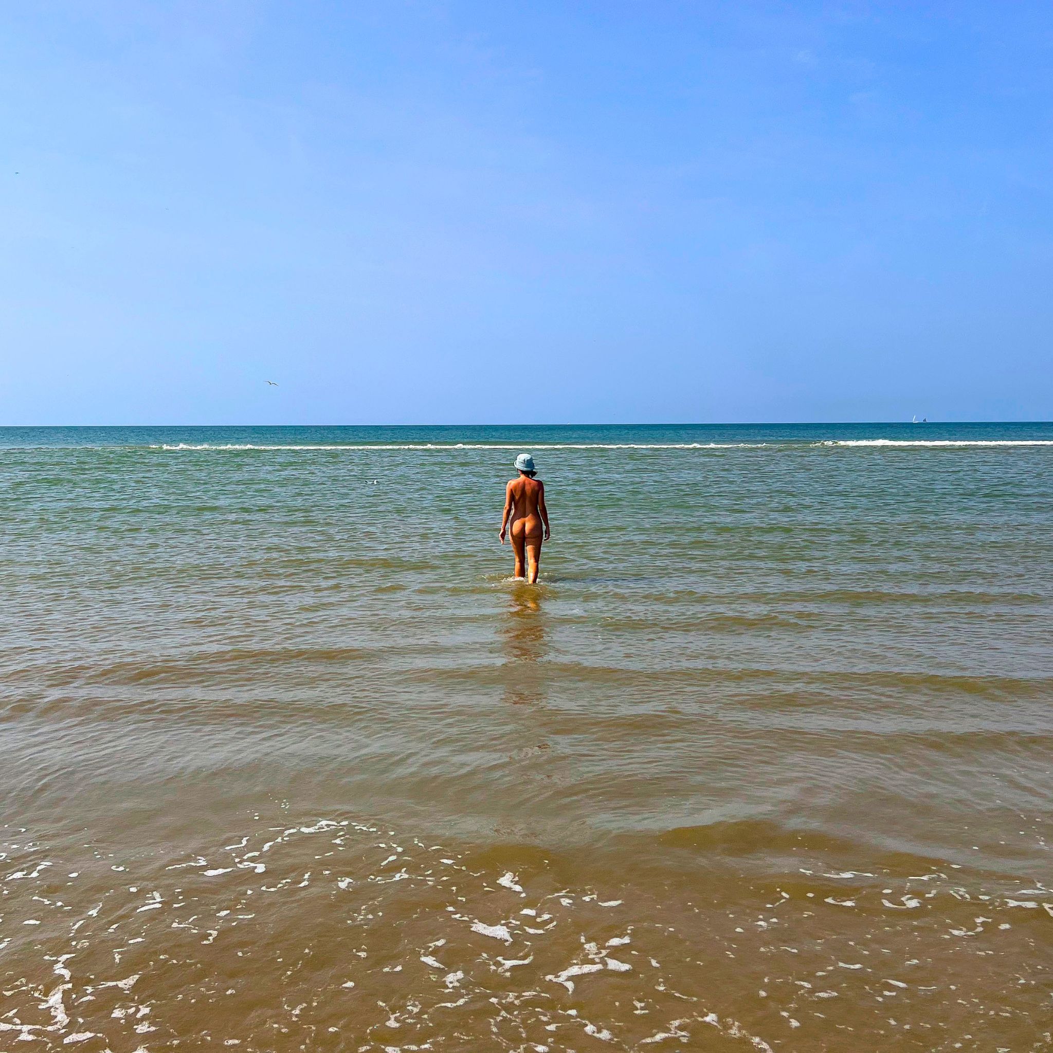 Nude beach in Amsterdam