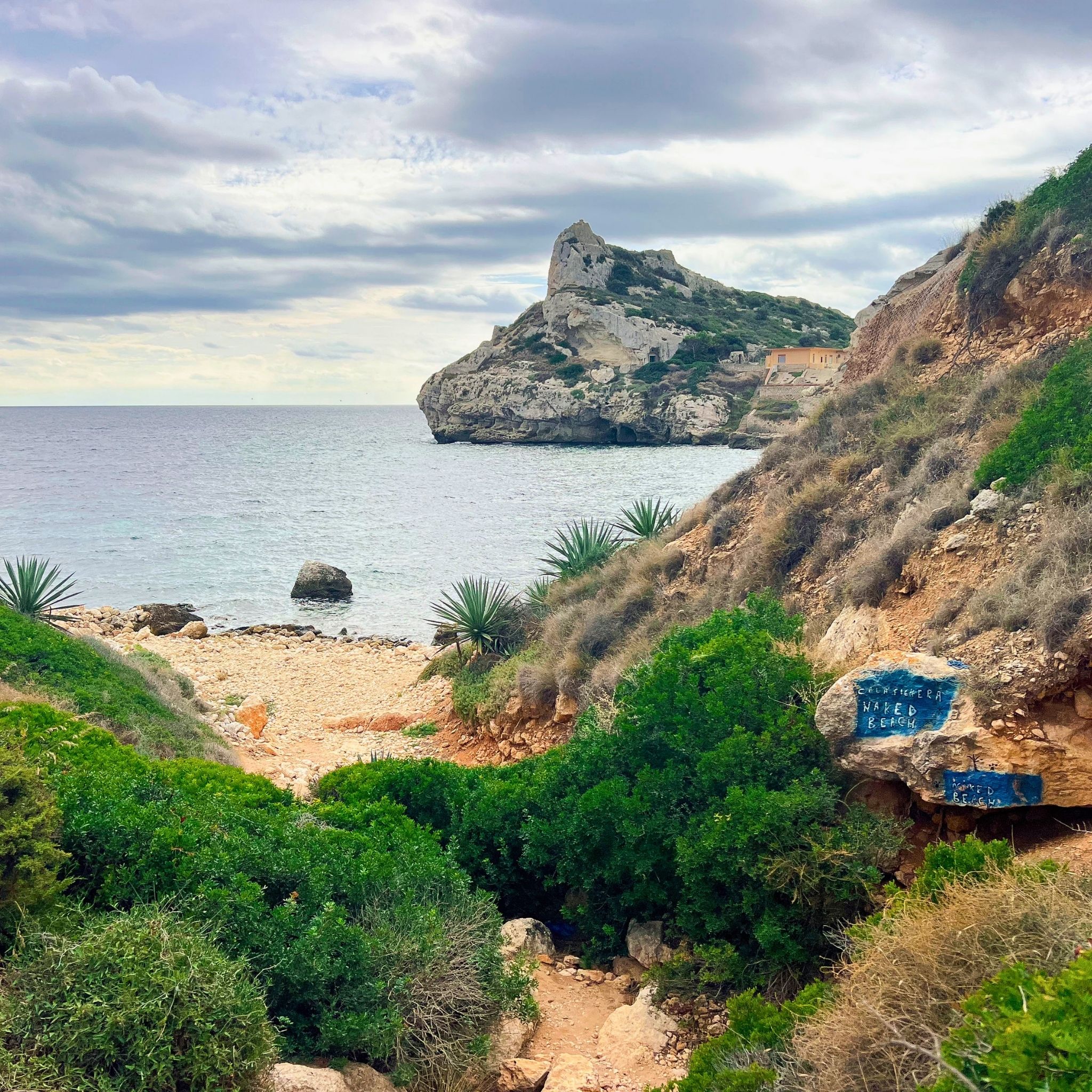 Nude beach in Sardina